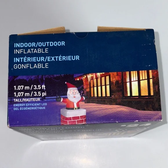 Santa in Chimney Inflatable - Picture 4 of 4